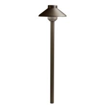 Kichler Stepped Dome 12V 3000K Path Light Textured Bronze | 15821AZT