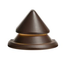 Kichler 2-Watt Olde Bronze Low Voltage Hardwired LED Step Light (No Bulb) |28321