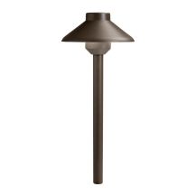 Kichler 12V Textured Architectural Bronze LED Stepped Dome Path Light (No Bulb) | 15820AZT