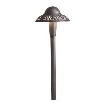 Kichler 12V Textured Architectural Bronze 2700K LED Pierced Dome Path Light | 15857AZT27R