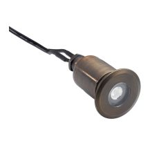 Kichler 12V Centennial Brass MR8 LED Recessed In-Ground Well Light (No Bulb) | 15490CBR