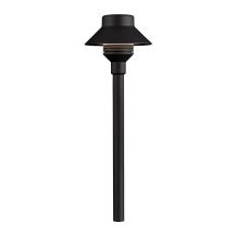 FX Luminaire TM Flat Black 20W LED Path Light with 12 in. Riser | TMLED20W12RFB