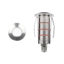 WAC Stainless Steel 3000K In-ground Recessed Round Light 1" | 1021-30SS